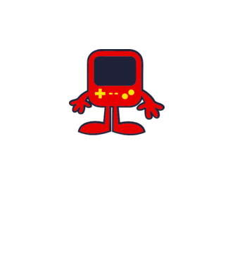 Gameboy minta fehér pólón