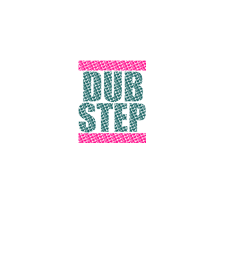 Dubstep minta fehér pólón