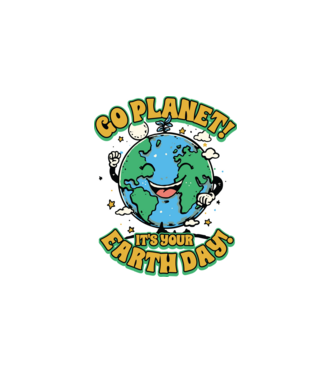 Go planet minta fehér pólón