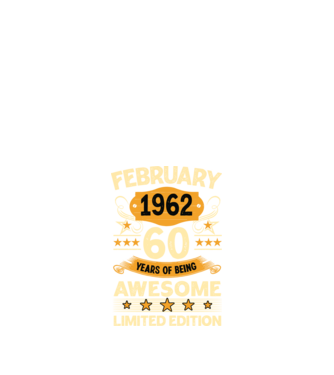 60 years of being limited edition_february minta fekete pólón