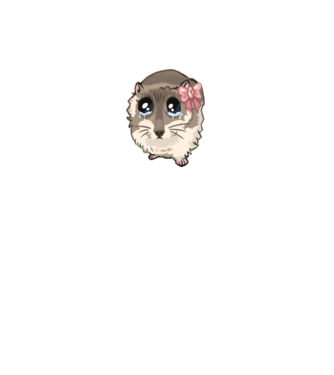 Sad coquette hamster meme minta fehér pólón