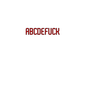 abcdfuck minta fehér pólón