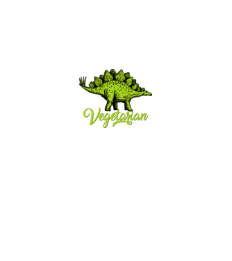 Vegetarian minta fehér pólón