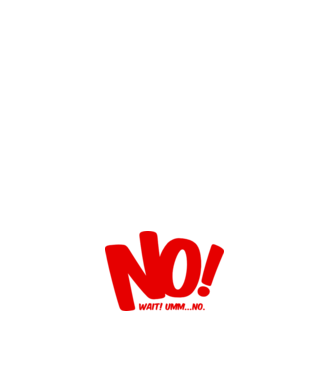 NO... wait! minta fehér pólón