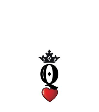 HeartQueen páros minta fehér pólón