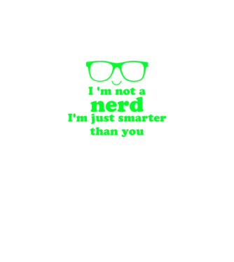 i_am_not_nerd_1989 minta fekete pólón
