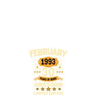 February 1993 30 years of being limited edition minta fekete pólón
