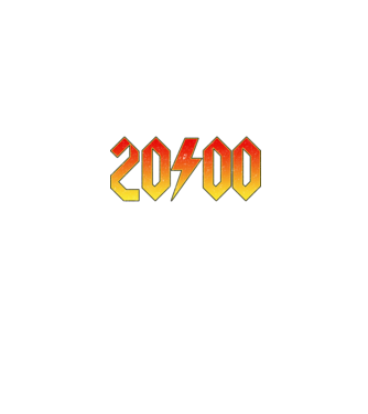 Rock születésnap 2000 JANUÁR minta farmerkék pólón