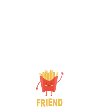 Friends krumpli minta világos rózsaszín pólón
