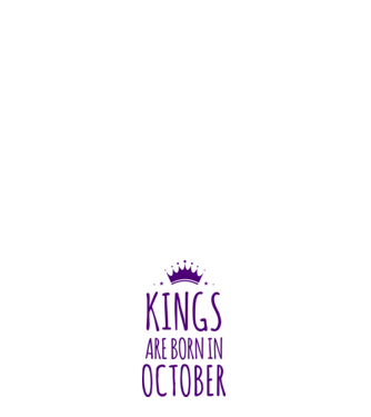 Kings are born in - October minta világos rózsaszín pólón