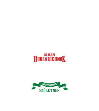 Szülinapos hungarikum SZEPTEMBER minta fekete pólón