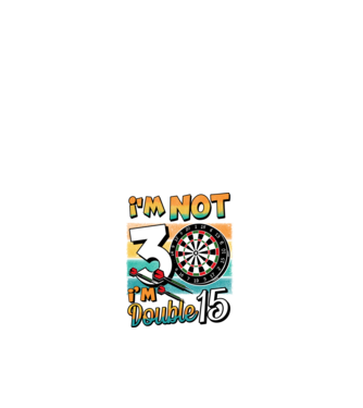 Darts Birthday 30 years old minta fehér pólón
