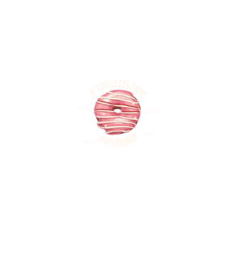 Anatomy of a perfect donut lght minta fekete pólón