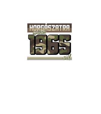 Horgászatra születve - 1965 minta türkiz pólón