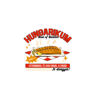 Hekk Hungarikum minta fehér pólón