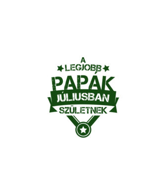 Csillagos legjobb papák július minta szürke pólón