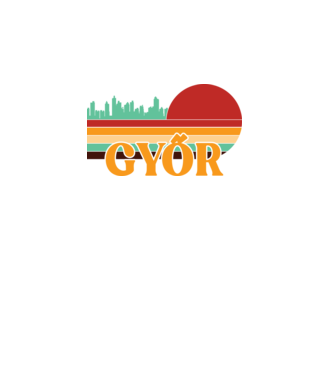Győr minta türkiz pólón