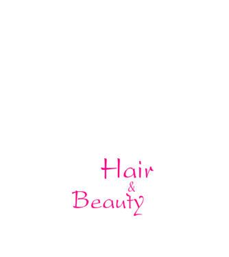Hair & Beauty minta fehér pólón