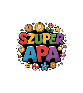 Szuper Apa minta homokszín pólón