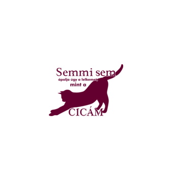 Semmi sem ápolja úgy a lelkemet mint a cicám minta fehér pólón