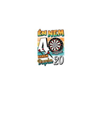 Darts Szülinap 40 éves minta farmerkék pólón