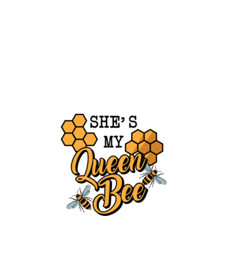 Queen Bee Páros minta királykék pólón
