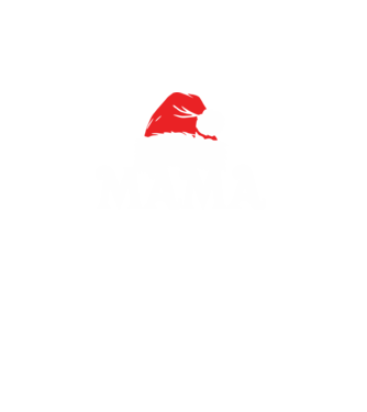 Mikulás sapka Mama minta türkiz pólón