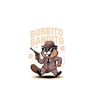 Bobrito Bandito minta fehér pólón