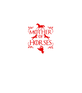 Mother of Horses minta fekete pólón