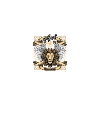 KINGS ARE BORN 1955 - ÁPRILIS minta fekete pólón