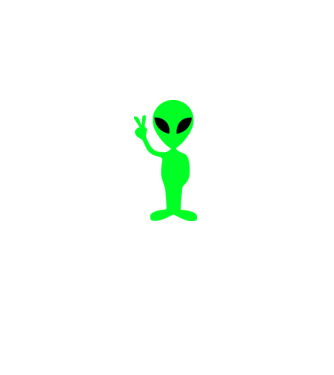 UFO 2 minta fehér pólón