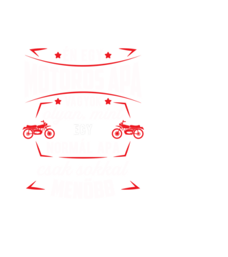 Menő Motoros apa minta fekete pólón