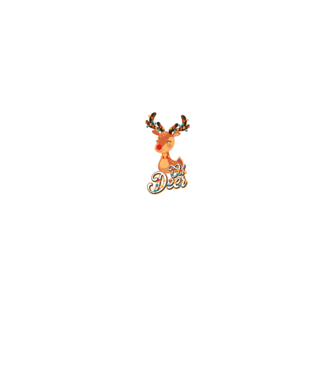 Oh deer minta fekete pólón