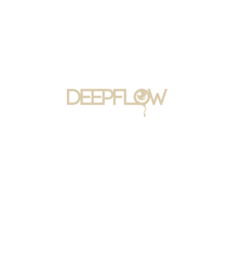 DeepFlow minta fekete pólón