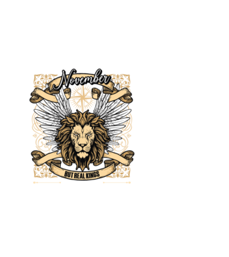 KINGS ARE BORN 1975 - NOVEMBER minta fehér pólón