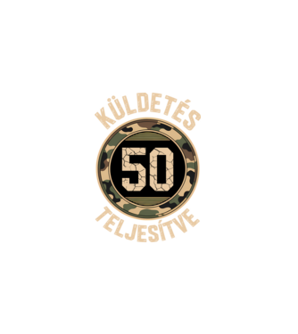Küldetés teljesítve 50 minta fekete pólón