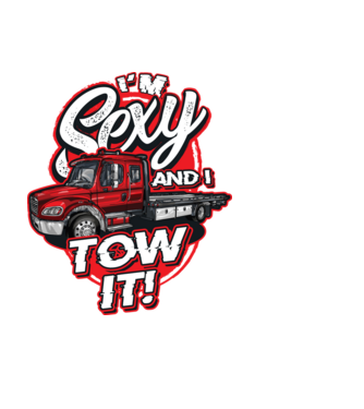 Im sexy and i tow it minta fekete pólón