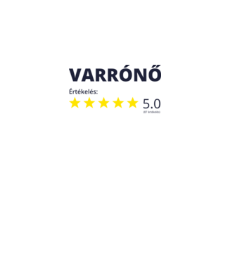 Értékelés 5 csillag - VARRÓNŐ minta fehér pólón