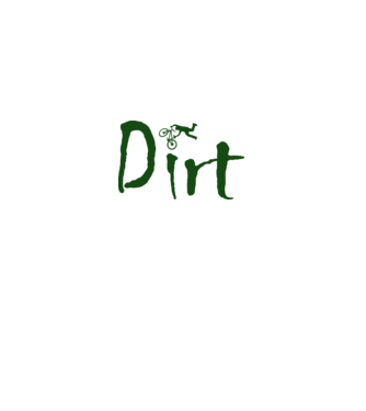 Dirt minta fehér pólón