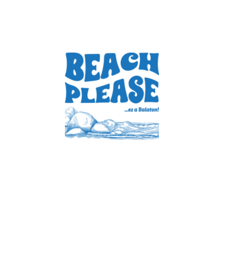Beach Please, ez a Balaton! minta fehér pólón