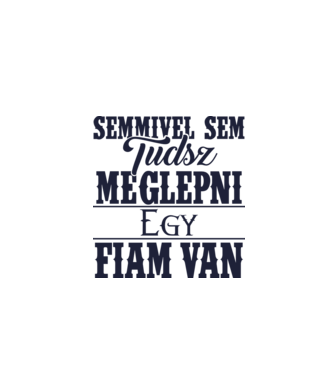 Semmivel sem tudsz meglepni, egy fiam van... minta fehér pólón