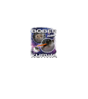 NEMBóber Kurwa pufferfish minta királykék pólón