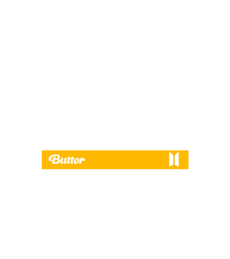 BTS BUTTER minta fehér pólón