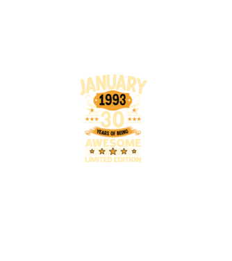 January 1993 30 years of being limited edition minta fekete pólón