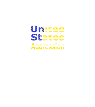 USAggression minta fekete pólón