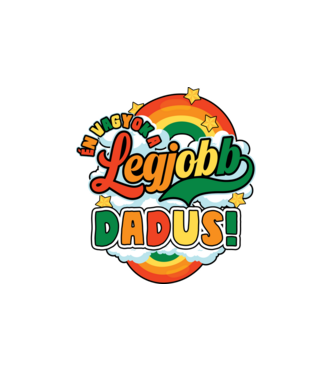 Legjobb dadus minta fehér pólón