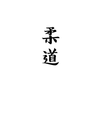 judo-kanji minta szürke pólón