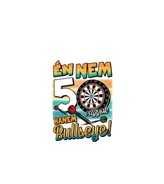 Darts Szülinap 50 éves minta fekete pólón