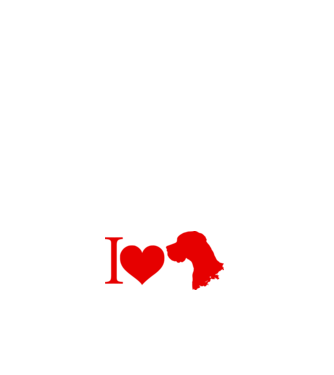 I love doggy minta fehér pólón