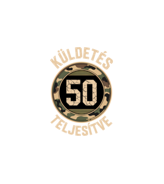 Küldetés teljesítve 50 minta fehér pólón